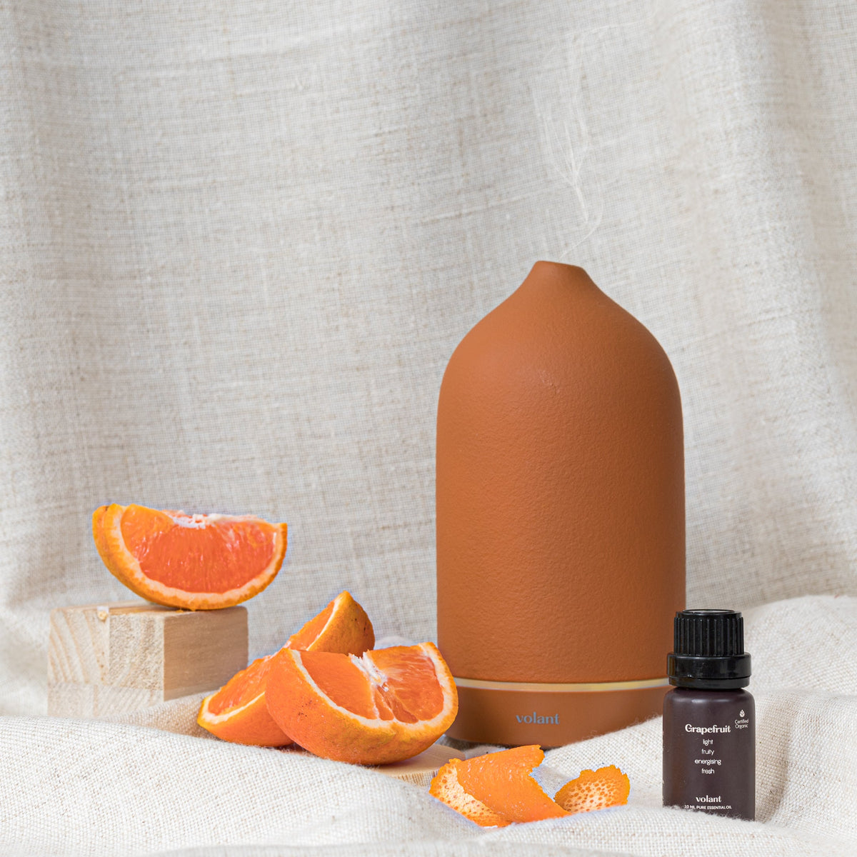 Økologisk Grapefruit Eterisk Olje + Volant Diffuser